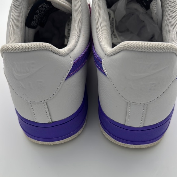 Nike Air Force 1 Low Sneakers - White and Purple - Picture 5 of 11